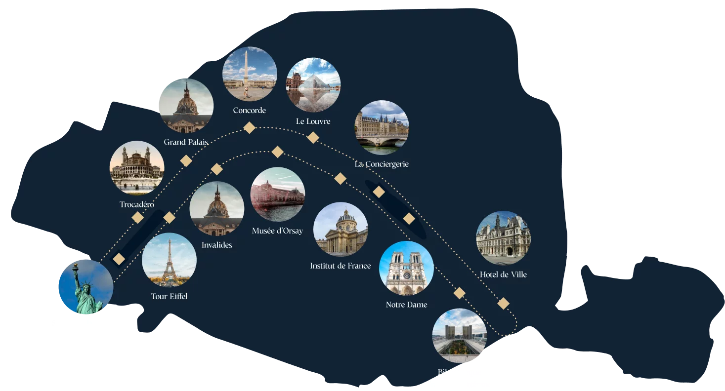 蓝色塞纳河游船